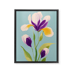Sun-Kissed Iris Framed Canvas Print Gallery Image 6