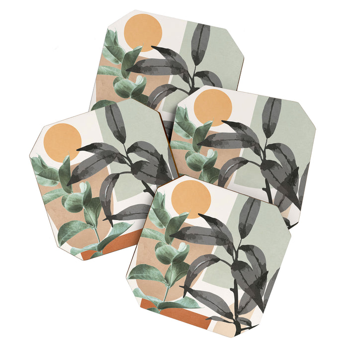 Sunset Flora 01 Coaster Gallery Image 1