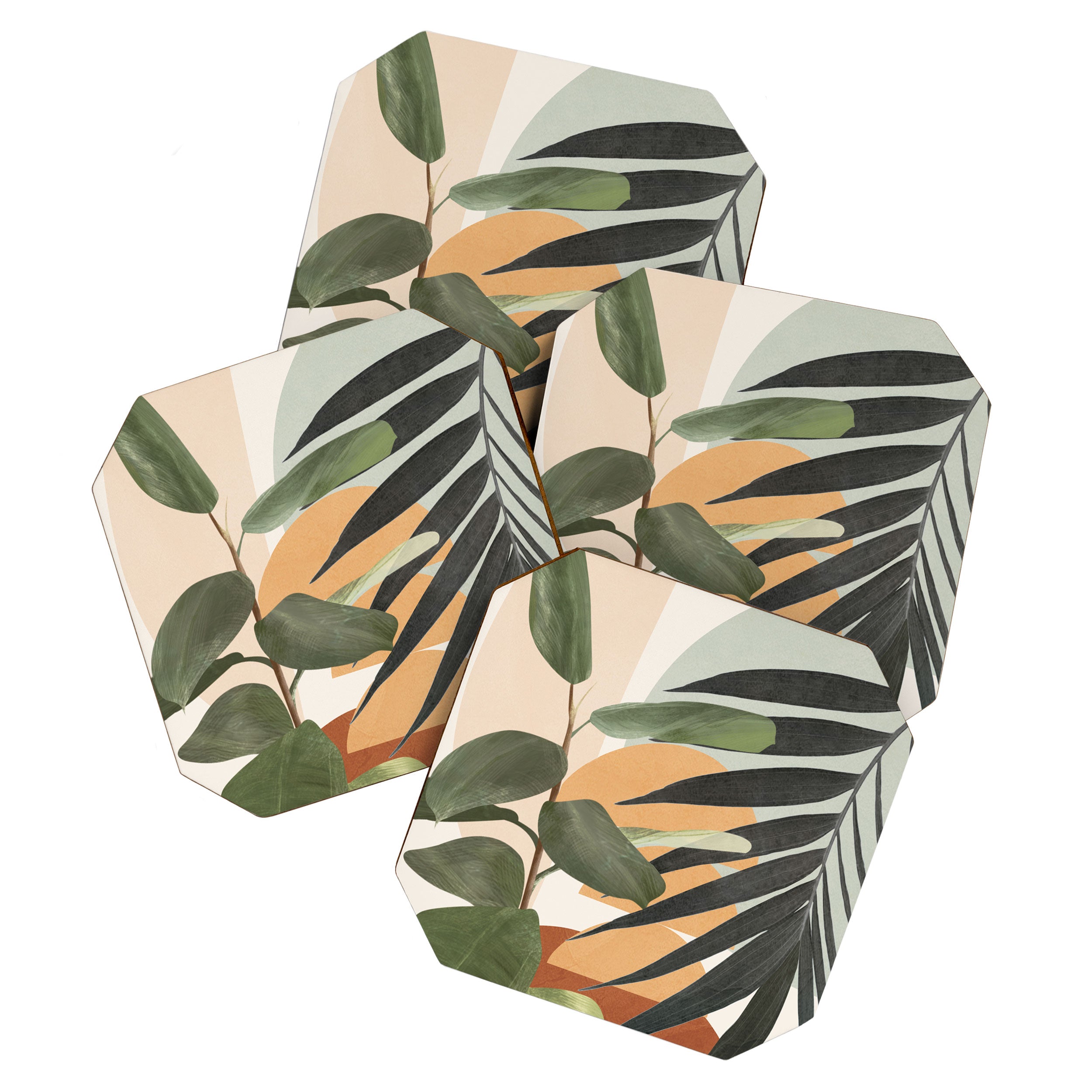 Sunset Flora 03 Coaster Gallery Image 1