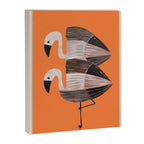 Tangerine Flamingos Canvas Print Gallery Image 6