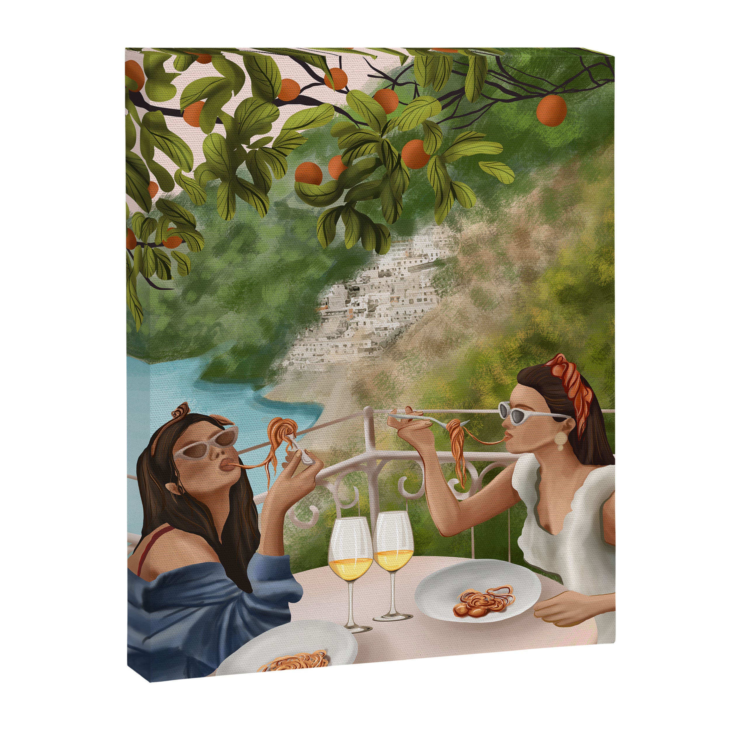 Tasting the Amalfi Breeze Canvas Print Gallery Image 6