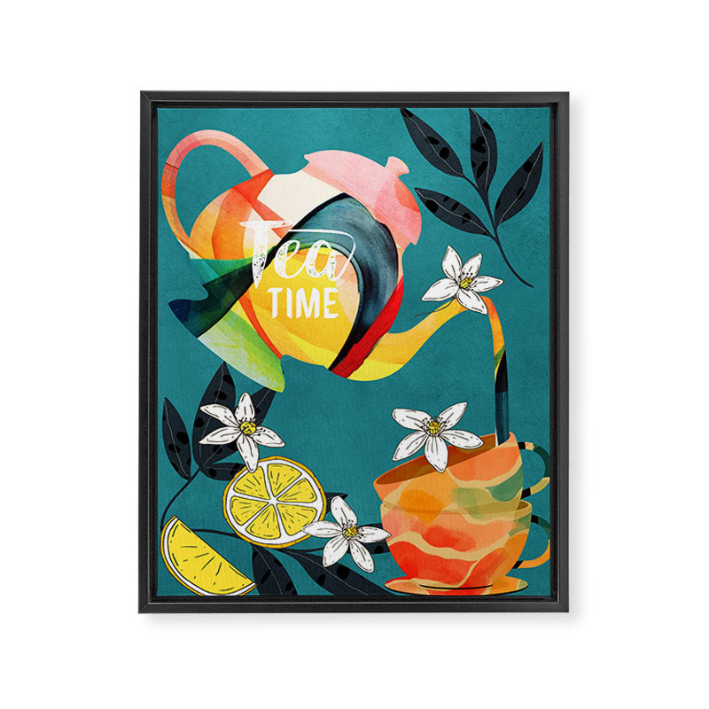 Tea Time 3 Framed Canvas Print Gallery Image 6