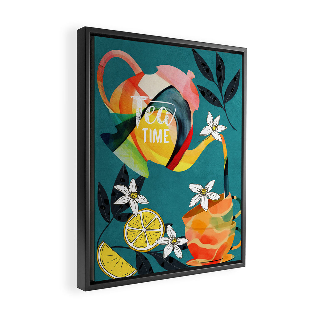 Tea Time 3 Framed Canvas Print Gallery Image 2