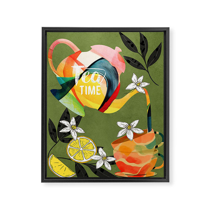Tea Time 5 Framed Canvas Print Gallery Image 1