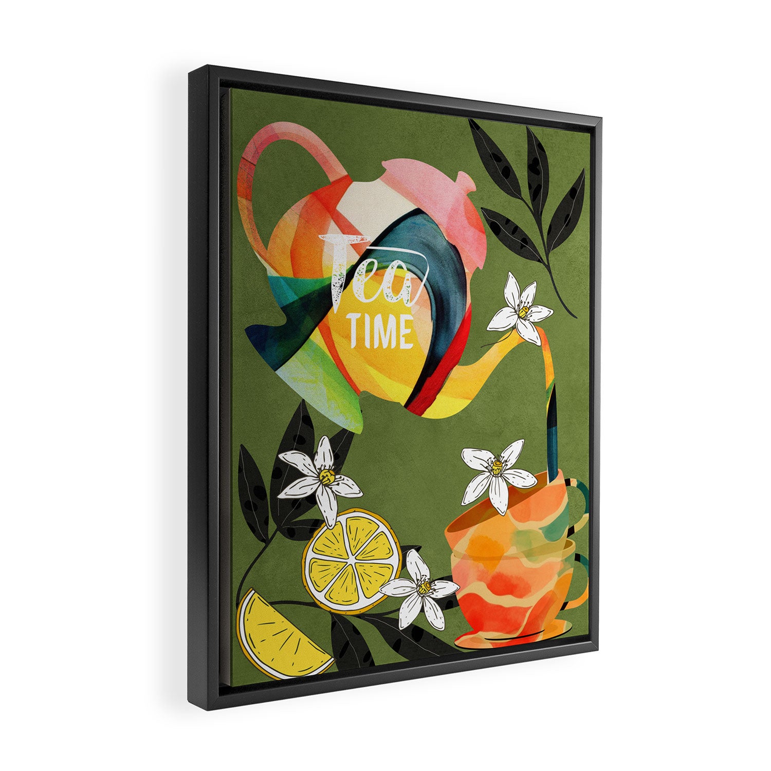 Tea Time 5 Framed Canvas Print Gallery Image 2