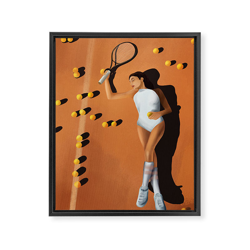 Tennis Reverie Framed Canvas Print Gallery Image 6