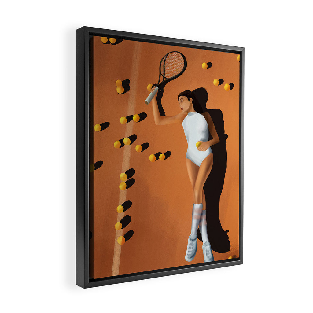 Tennis Reverie Framed Canvas Print Gallery Image 2