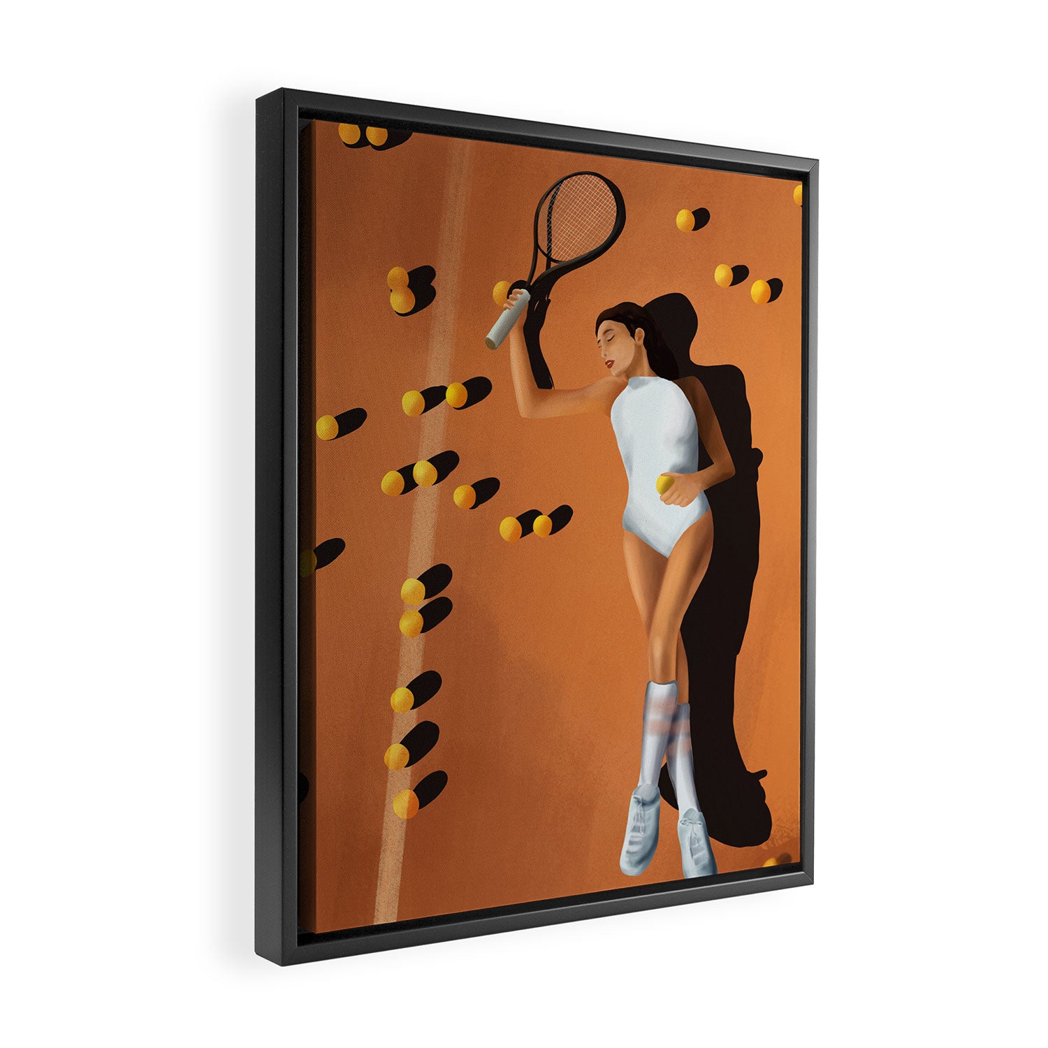 Tennis Reverie Framed Canvas Print Gallery Image 2