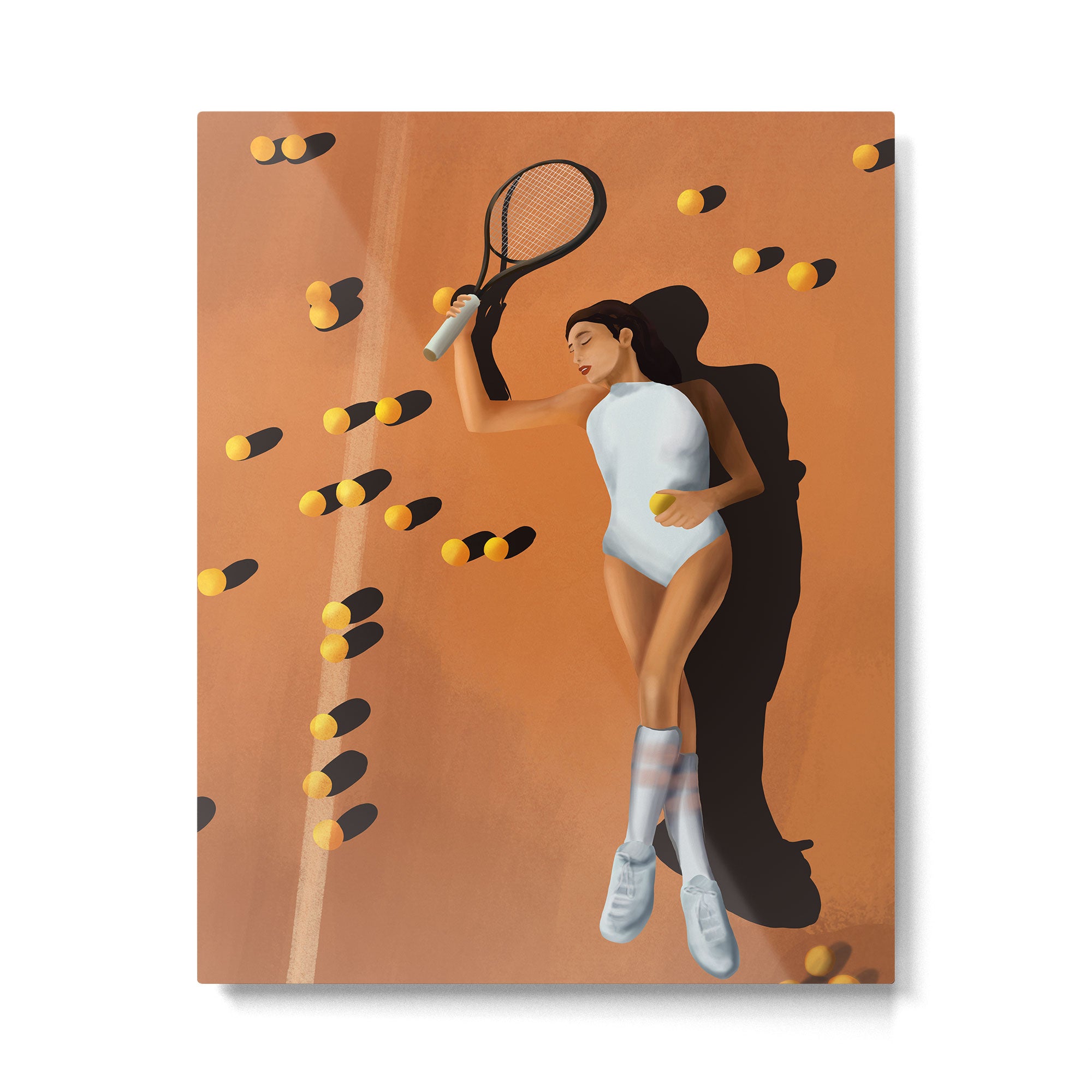 Tennis Reverie Metal Print Gallery Image 4