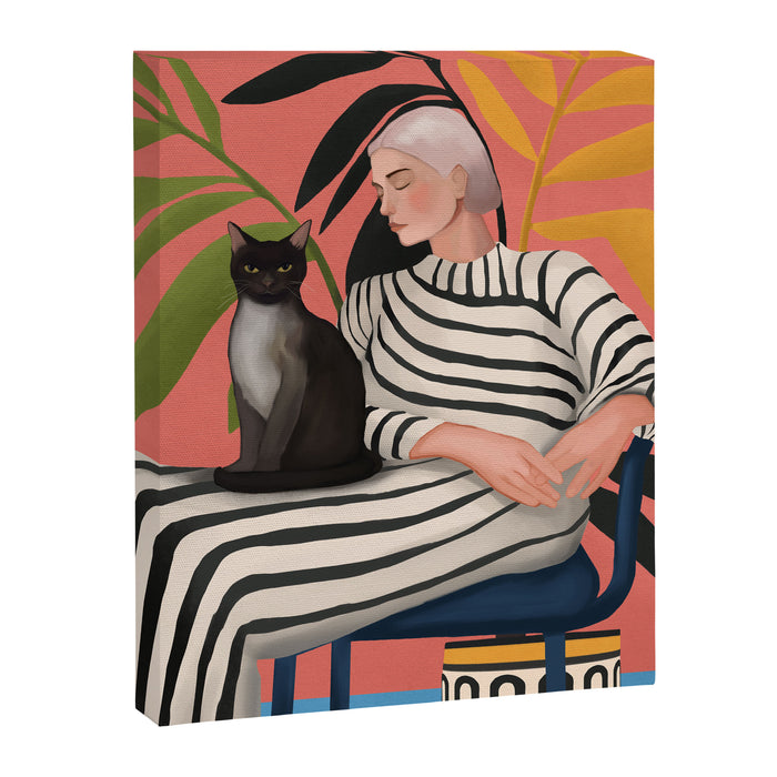 The Cat and the Calm Canvas Print Gallery Image 1