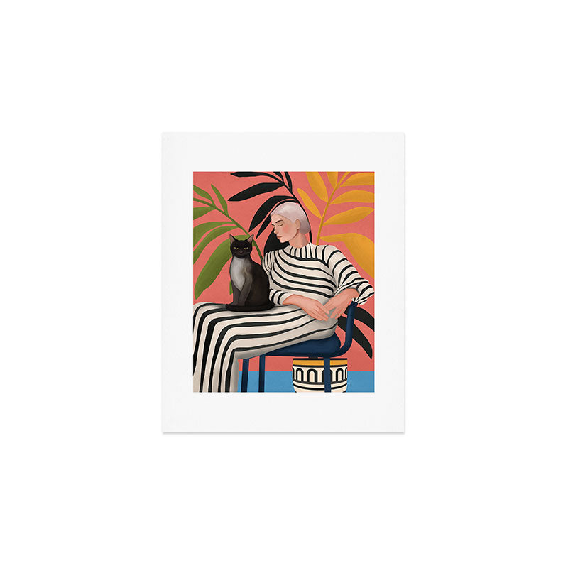 The Cat and the Calm Art Print Gallery Image 1