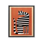 The Striped Cat II Framed Canvas Print Gallery Image 6