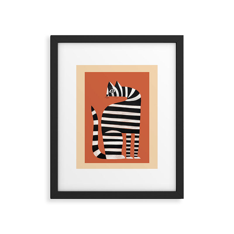 The Striped Cat II Framed Art Print Gallery Image 5