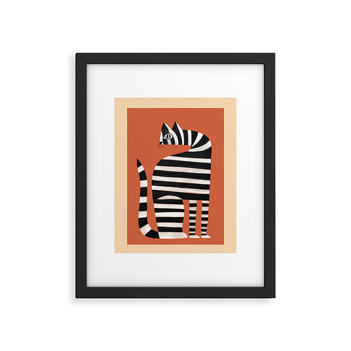 The Striped Cat II Framed Art Print Gallery Image 1