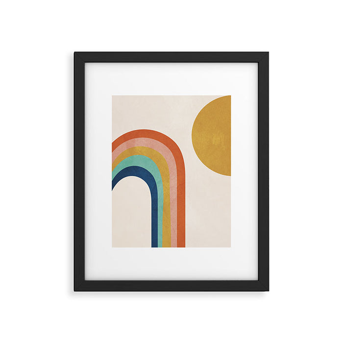 The Sun and a Rainbow Framed Art Print Gallery Image 1