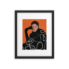 Thinking of a moment 2 Framed Art Print Gallery Image 5