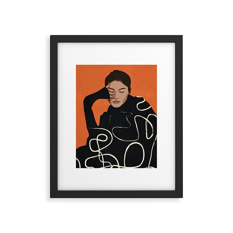 Thinking of a moment 2 Framed Art Print Gallery Image 5