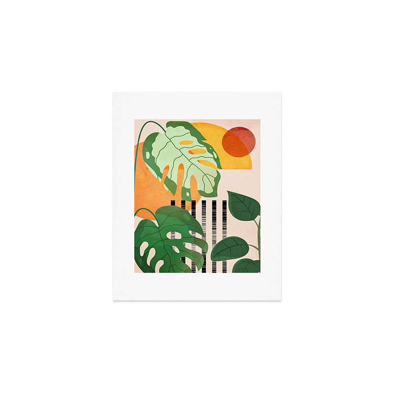 Tropical Garden Leaves 01 Art Print Gallery Image 1