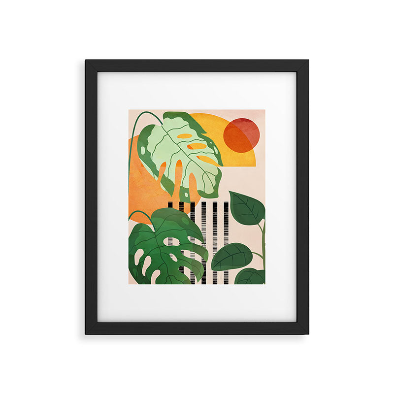 Tropical Garden Leaves 01 Framed Art Print Gallery Image 5
