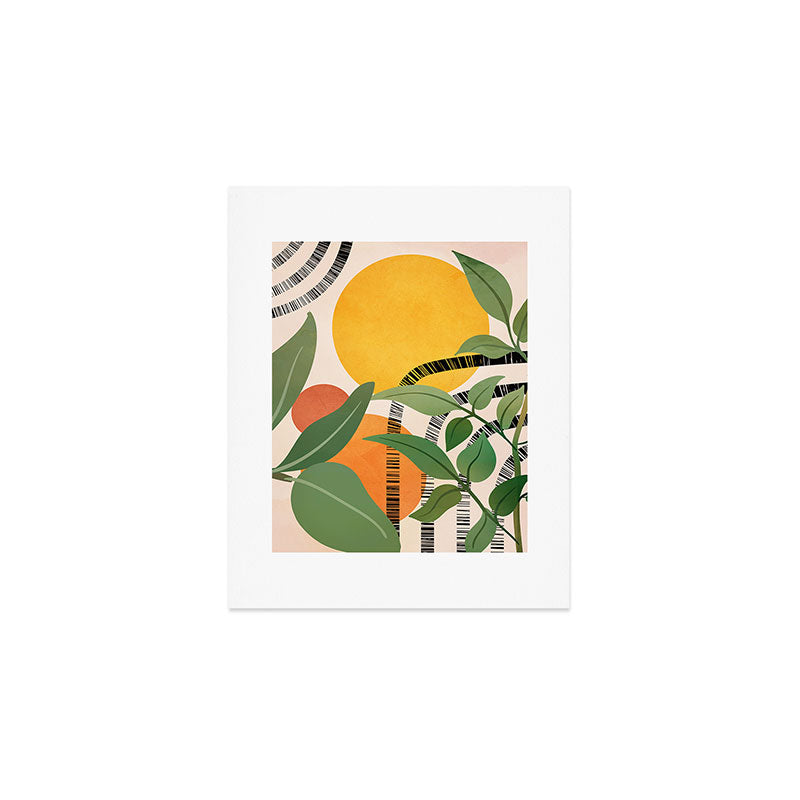 Tropical Garden Leaves 02 Art Print Gallery Image 1