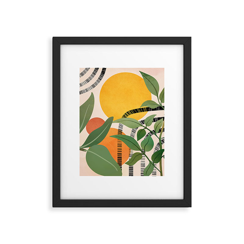 Tropical Garden Leaves 02 Framed Art Print Gallery Image 5