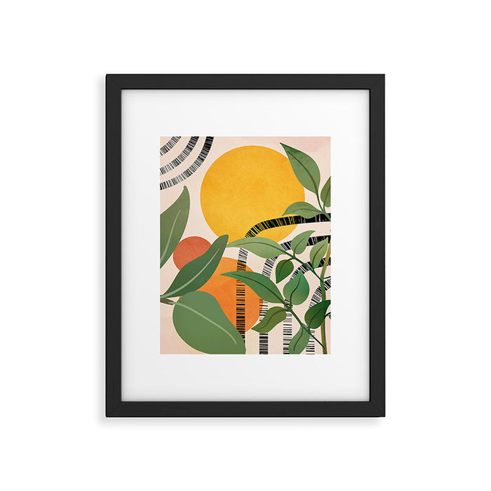 Tropical Garden Leaves 02 Framed Art Print Gallery Image 1