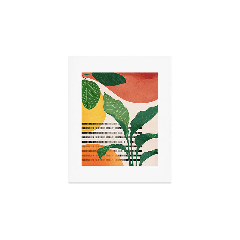 Tropical Garden Leaves 03 Art Print Gallery Image 1