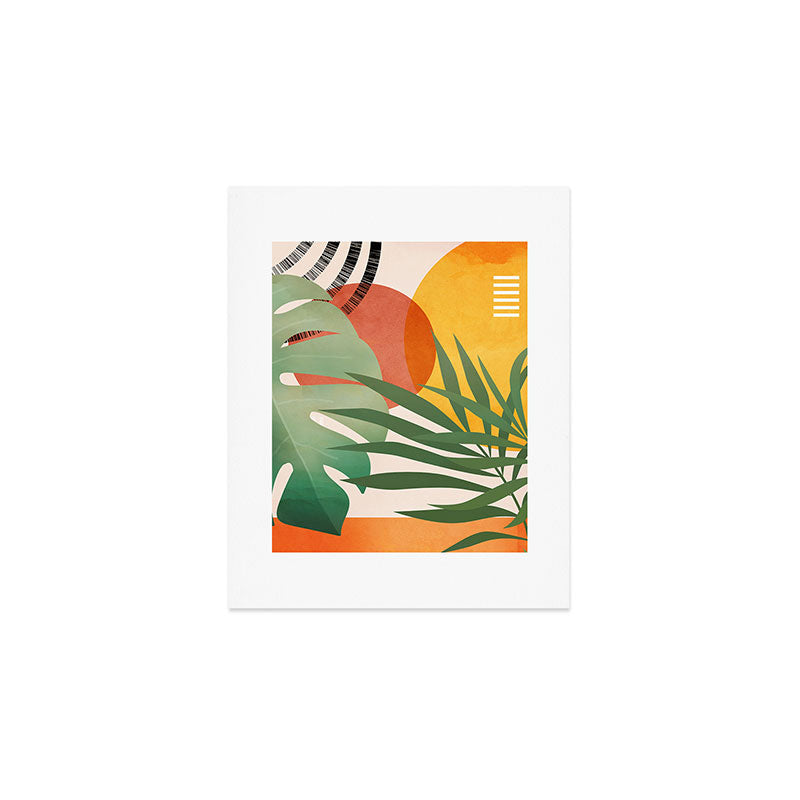 Tropical Garden Leaves 04 Art Print Gallery Image 1