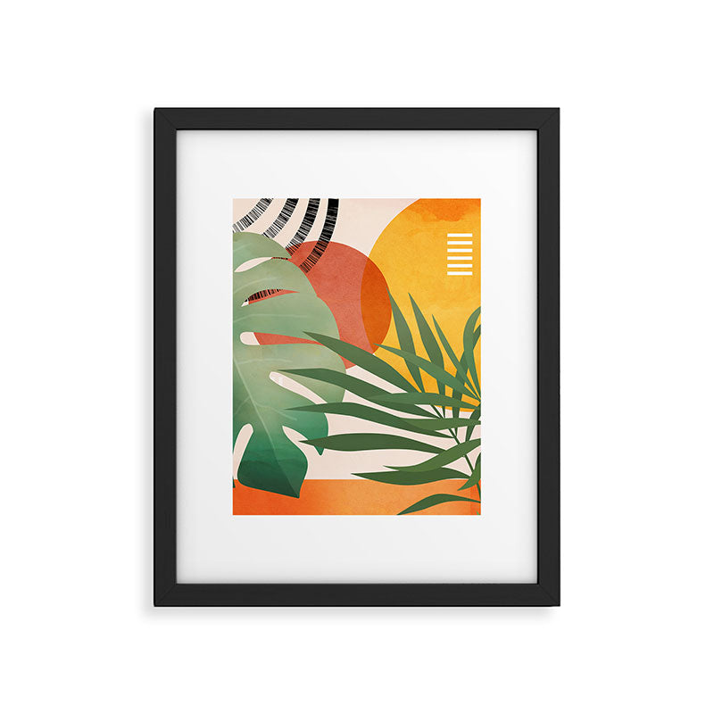 Tropical Garden Leaves 04 Framed Art Print Gallery Image 5