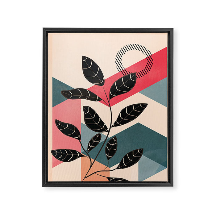 Tropical Geometry 12 Framed Canvas Print Gallery Image 1