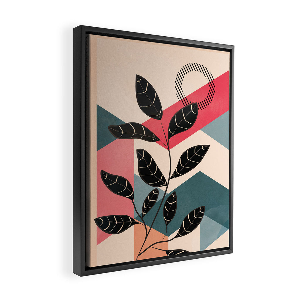 Tropical Geometry 12 Framed Canvas Print Gallery Image 2