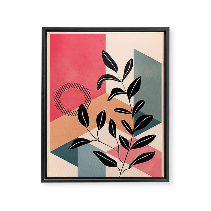 Tropical Geometry 15 Framed Canvas Print Gallery Image 1