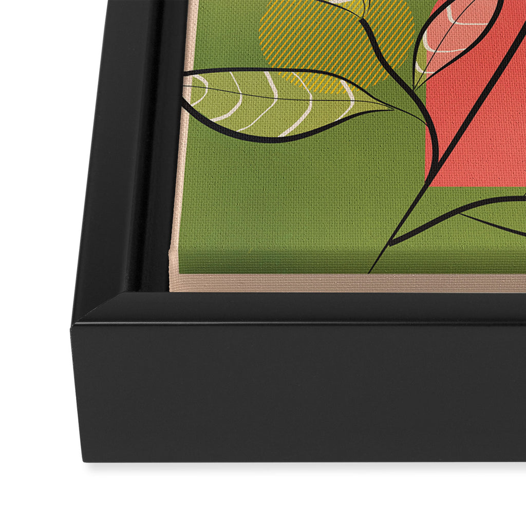 Tropical Geometry 5 Framed Canvas Print Gallery Image 3