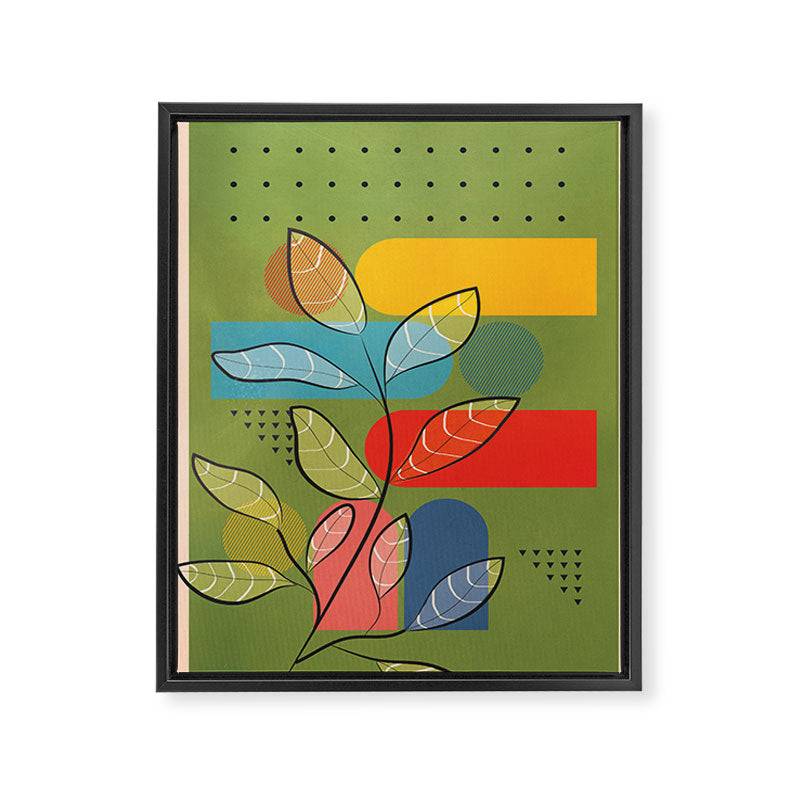 Tropical Geometry 5 Framed Canvas Print Gallery Image 6