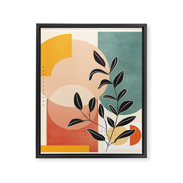 Tropical Geometry 9 Framed Canvas Print Gallery Image 1