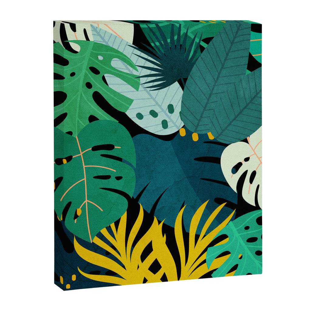 Tropical Jungle Leaves Canvas Print Gallery Image 6