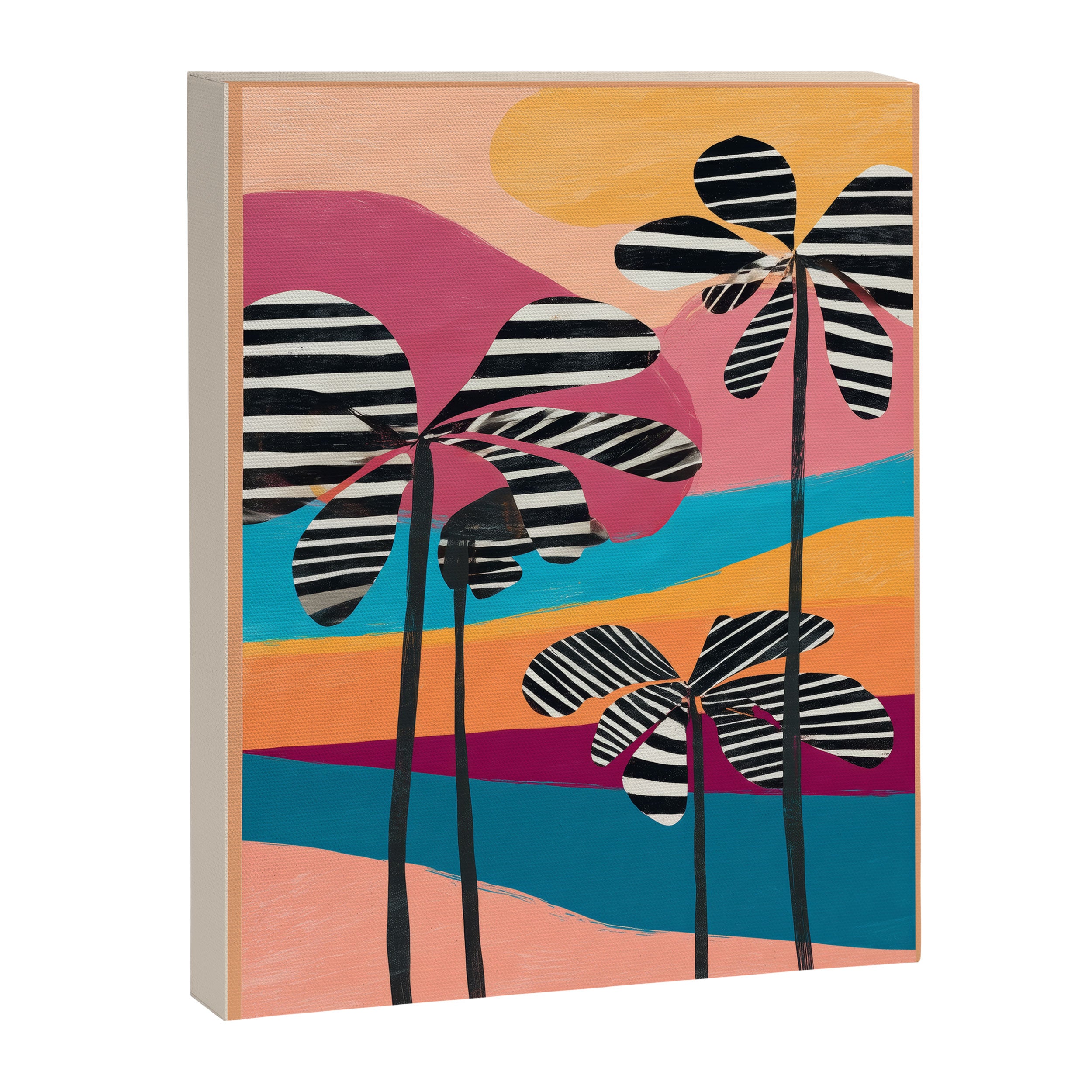 Tropical Sunset Palms I Canvas Print Gallery Image 6