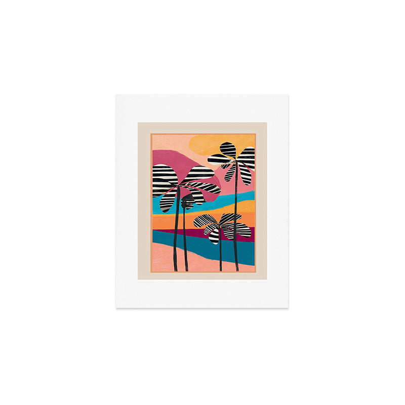 Tropical Sunset Palms I Art Print Gallery Image 1
