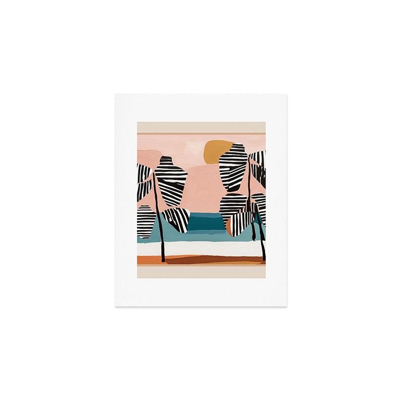 Tropical Sunset Palms II Art Print Gallery Image 1
