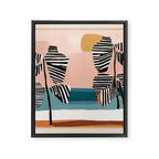 Tropical Sunset Palms II Framed Canvas Print Gallery Image 6