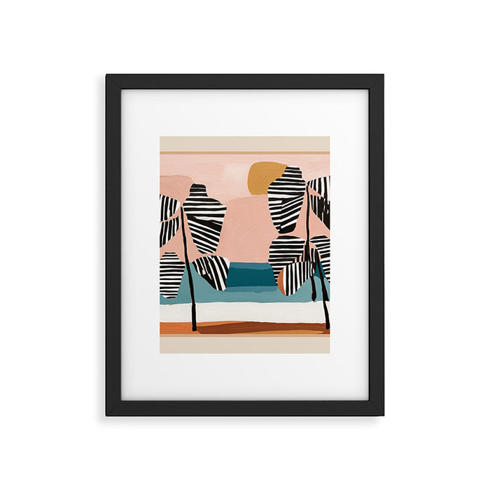 Tropical Sunset Palms II Framed Art Print Gallery Image 1