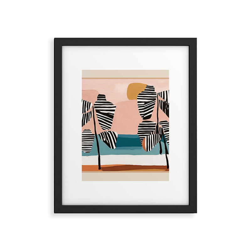 Tropical Sunset Palms II Framed Art Print Gallery Image 5