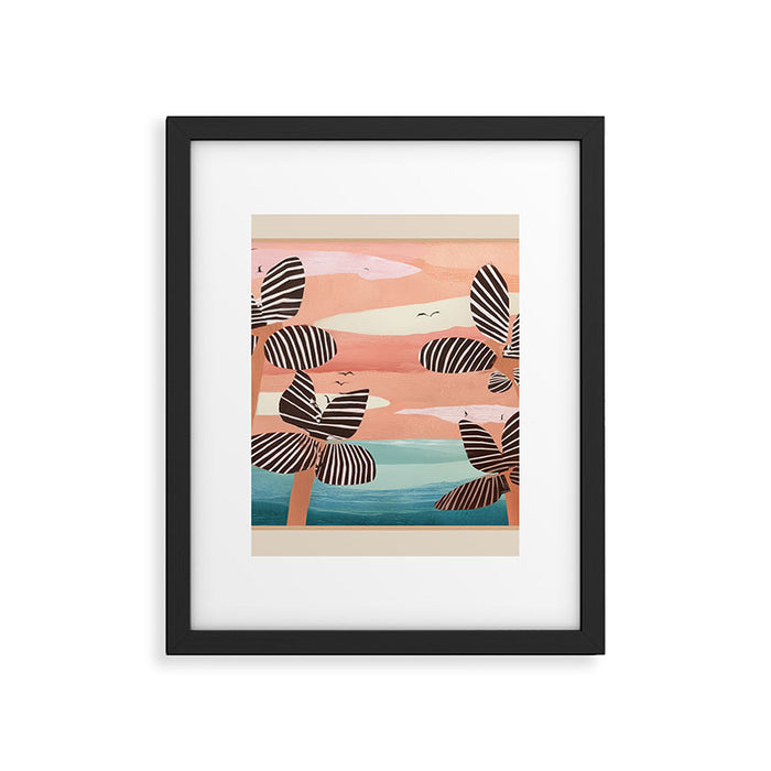 Tropical Sunset Palms III Framed Art Print Gallery Image 1