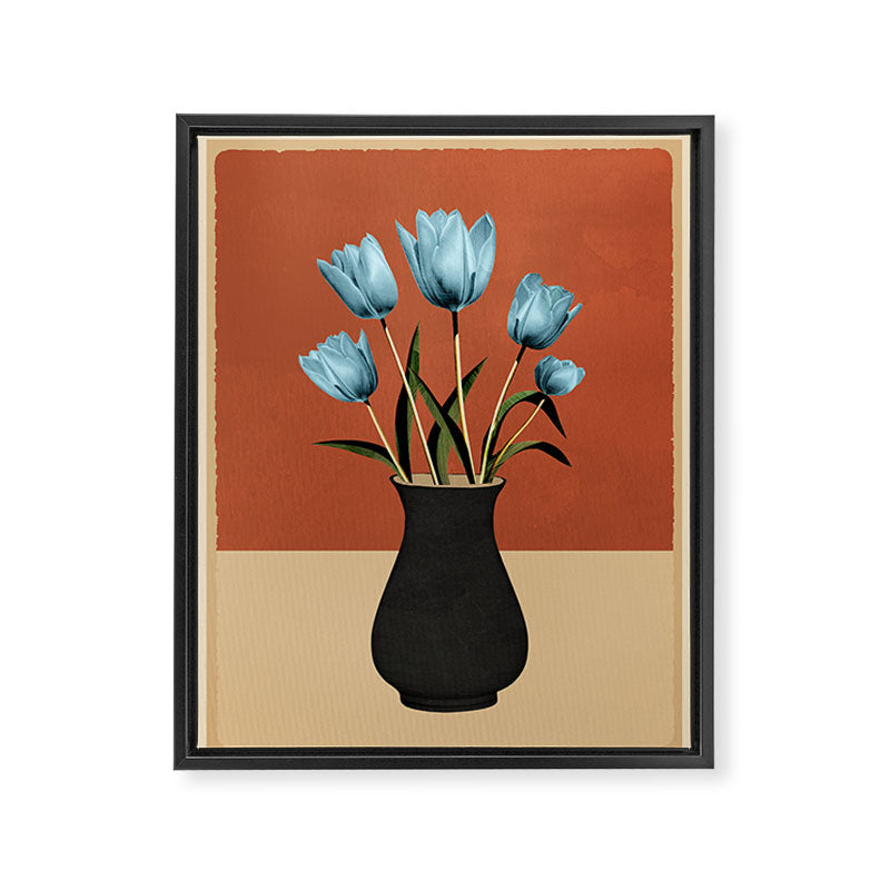 Tulips In Vase 3 Framed Canvas Print Gallery Image 6