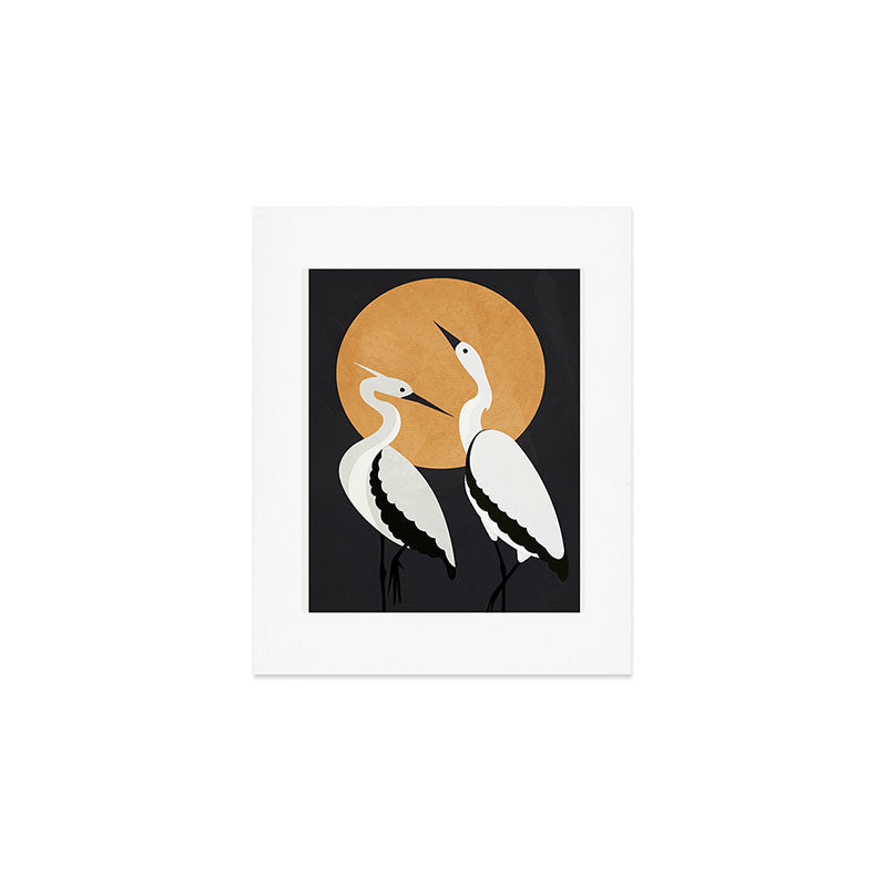 Two Abstract Birds I Art Print Gallery Image 1