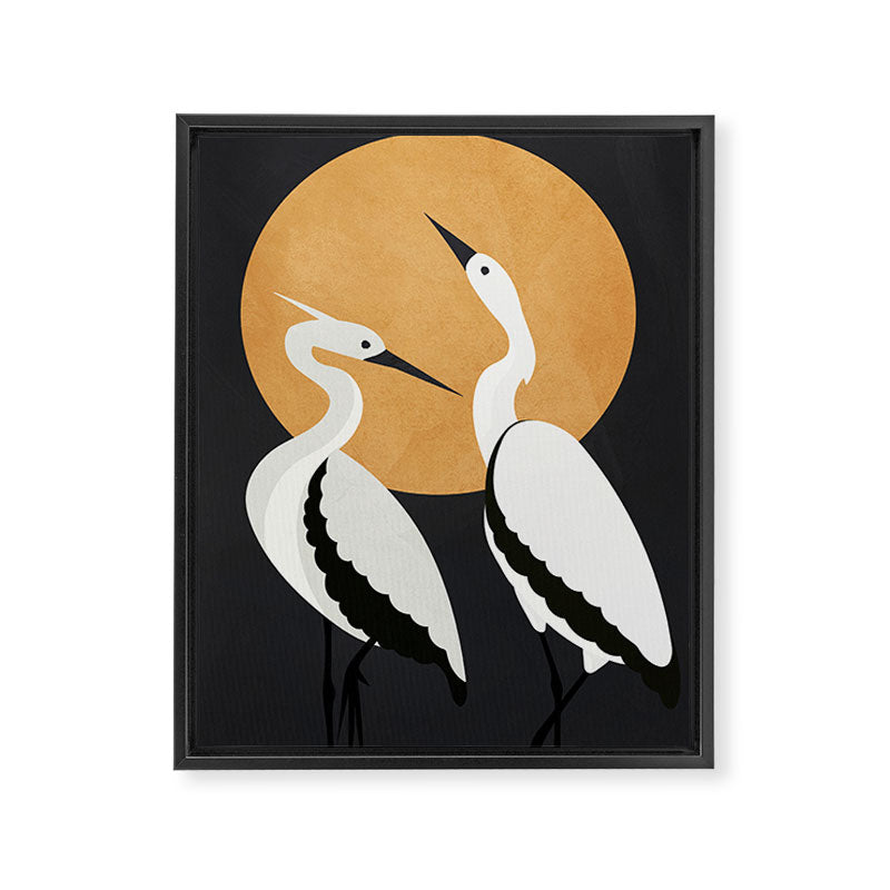Two Abstract Birds I Framed Canvas Print Gallery Image 6