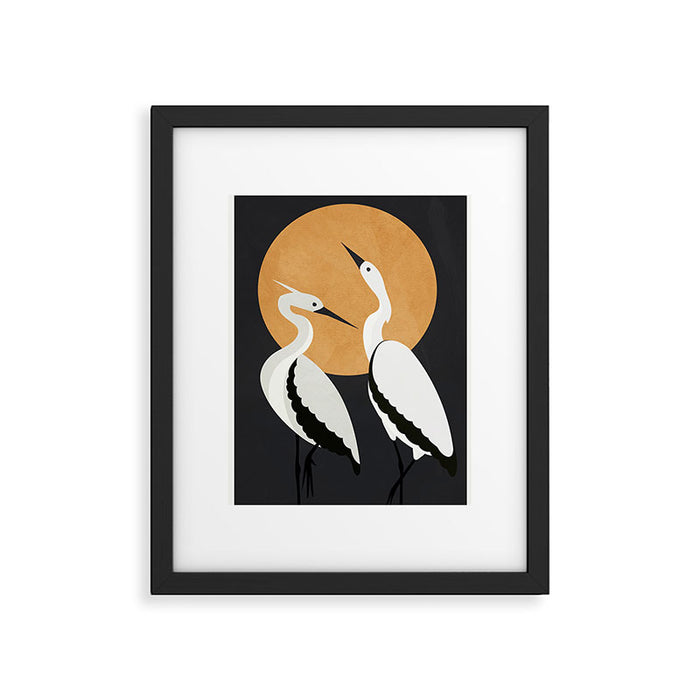 Two Abstract Birds I Framed Art Print Gallery Image 1