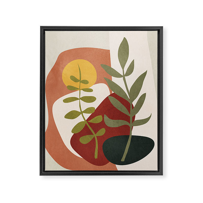 Two Abstract Branches Framed Canvas Print Gallery Image 6