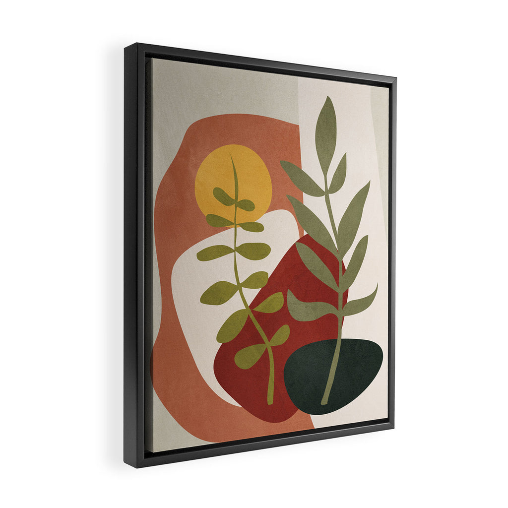 Two Abstract Branches Framed Canvas Print Gallery Image 2