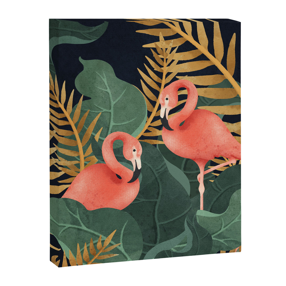 Two Flamingos Canvas Print Gallery Image 6
